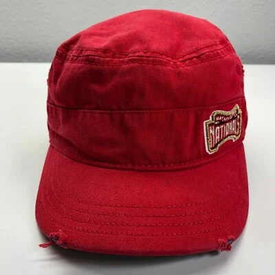 Gorra del ejército cadete envejecido de los Washington Nationals New Era roja para mujer OSFM Foto 1 de 4