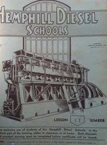 Really Cool!! ++ THE HEMPHILL DIESEL SCHOOLS training publication -- 1936 - Picture 1 of 9