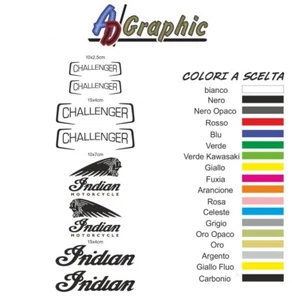 kit aufkleber sticker decal sticker kompatibel mit indian challengeger - Bild 1 von 2