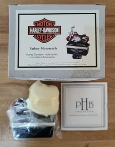 HARLEY DAVIDSON FATBOY MOTORRAD Vintage Trinkset Box PHB Midwest Cannon Falls - Bild 1 von 1