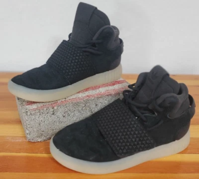 Tênis Adidas Originals Tubular Invader Strap Infantil Preto BA9364 Tamanho 12 Ortholite - Imagem 1 de 4
