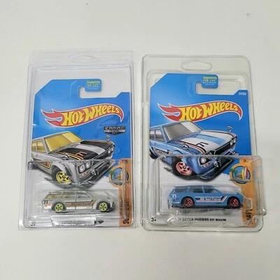 Hot Wheels -'71 Datsun 510 Wagon - Lote de 2 - Mainline y Zamac - Surfs Up 2017  Foto 1 de 4