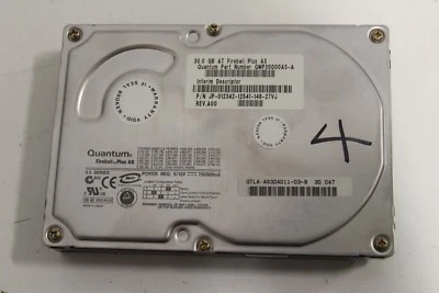 Quantum Fireball PLUS AS QMP30000AS-A 30GB JP-012342-12541-146-27VJ Hard Drive - Image 1 of 4