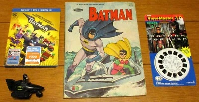Libro para colorear de Batman (1966) + Batman Forever View Master 3D + Película Batman Lego+ Foto 1 de 4
