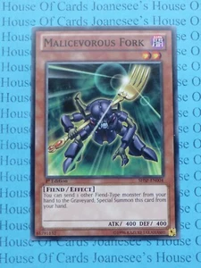 Malicevorous Fork SHSP-EN004 Tarjeta Yu-Gi-Oh Común 1a Edición Nueva - Imagen 1 de 3