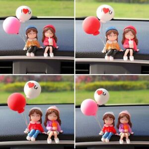 Balloon Car Ornament Cute Dashboard Figurine Creative Car Accessories  Home