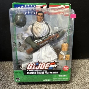 GI Joe Hasbro Marine Scout Marksman 12" Action Figure New in Package. - Picture 1 of 5