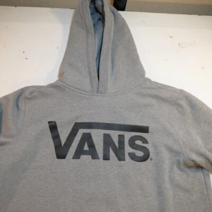 VANS SKATEBOARD SKATE SKATER PULLOVER HOODIE HOODED SWEATSHIRT Sz Boys L Gray  - Picture 1 of 3