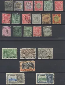 Nyasaland Stamps 1891-1935 SG1;43;57d;59;73/4;83;85;88;90/3;101;103;114/5;117... - Picture 1 of 2
