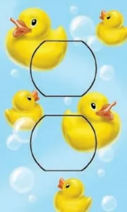 Rubber Duck SwitchStix Single Duplex Outlet Cover - Picture 1 of 1
