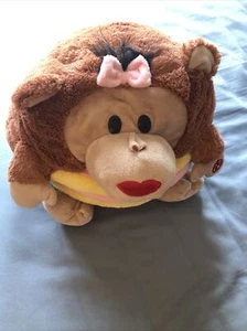 Vintage Jay at Play Mushabelly Chatter Monkey Plush Lila 16" Pink Yellow - Picture 1 of 3