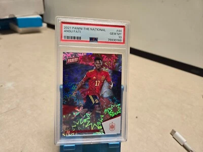 ANSU FATI 2021 Panini THE NATIONAL 01/50 KABOOM Explosion PSA 10 GEM - Image 1 of 2