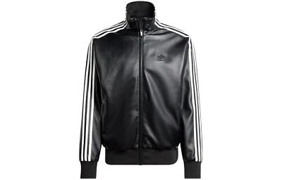 adidas Adicolor Series Striped Logo Print Zipper Collar Fitted Jacket IZ4033 Men - Image 1 of 4