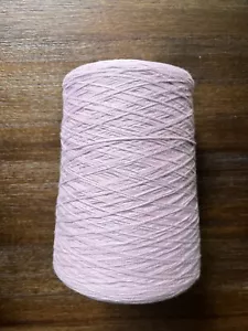 525g 100% Cotton Chainette Tape Yarn Cone Pink Unbranded - Picture 1 of 8