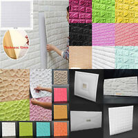 60x60cm PE Foam 3D DIY Wall Stickers Paper Home Wall Decor Embossed Brick Stone