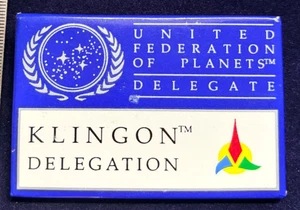 STAR TREK UNITED FEDERATION OF PLANETS KLINGON DELEGATION 1992 CREATION CONVENTI - Picture 1 of 3