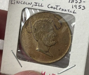 Abraham Lincoln Illinois Centennial KH L2 1953 - Imagen 1 de 2