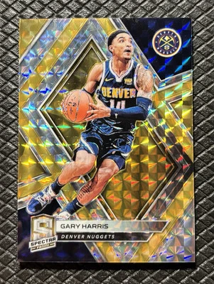 Gary Harris 2018-19 Panini Spectra #2 Gold Prizm SSP 5/5 = 1/1 Denver Nuggets Foto 1 de 2