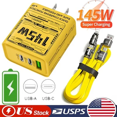 145W Fast Charging USB Type C Wall Charger For Google Pixel 10 9 Pro 8a 7 6 5a 4 - Image 1 of 4