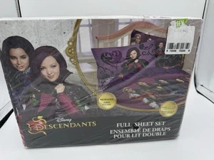 Disney Descendants Best Of Both Worlds 4 Piece Microfiber Full Sheet Set New - Picture 1 of 8