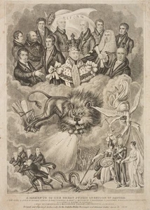 Great Public Question of Reform,  1832, Aquatinta Klassizism Unbekannt (19.Jhd) - Picture 1 of 4