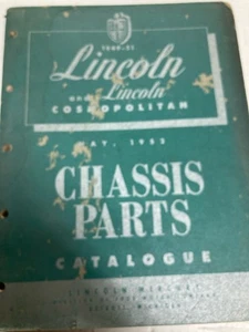 1949-51 Lincoln & COSMOPOLITAN CHASSIS & PARTS Manual - Picture 1 of 3