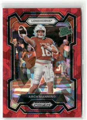 2024 Panini Prizm Draft Picks #192 Arch Manning Red Ice Rated Prospect - Image 1 of 2