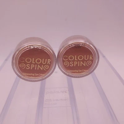 LOT OF 2 Loreal Colour Spin Shimmering Eye Creme Eyeshadow PEACH PINCH Sealed  - Image 1 of 4