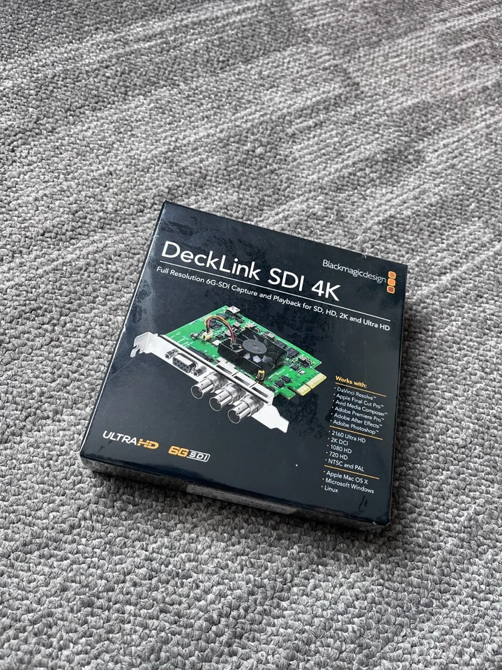 Blackmagic Design DeckLink SDI 4K/6G SDI Capture and Playback Card - NEW Sealed - Image 1 of 1