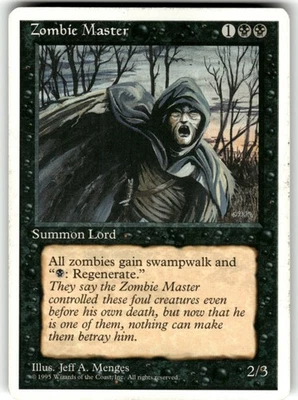 MTG Zombie Master R Fourth Edition 58 LP - Image 1 of 2