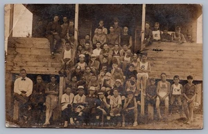 Camp Mondawmin Schroon Lake NY RPPC Baseball Team Adirondacks RPPC N5 - Bild 1 von 3