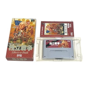 Liberty or Death SuperFamicom SNES SHVC-QI 1994 NTSC-J Nintendo Koei Simulation - Picture 1 of 15