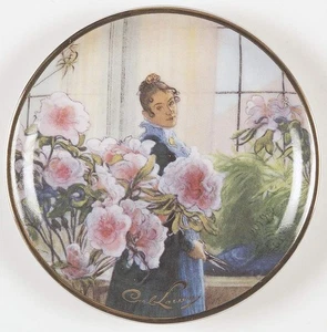 Goebel Artis Orbis-Larsson Karin With Azaleas-Mini Plate - Boxed 5474660 - Picture 1 of 1