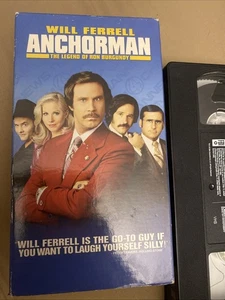 Anchorman The Legend of Ron Burgundy VHS Super Rare Screening VHS - Imagen 1 de 3