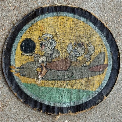WW2 648th bombardment squadron Leather A-2 Pocket patch off jacket  - Image 1 of 4