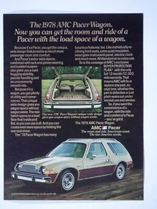 1978 AMC Pacer Wagon Vintage Original Magazine Print Ad 8.5 x 11" - Imagen 1 de 4