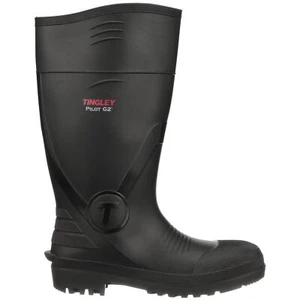 tingley mens rubber workboot rain boot, black, 12 us - Picture 1 of 4