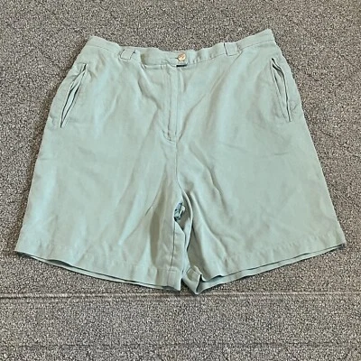Tommy Bahama Silk Shorts Womens Size 10 Green High Rise Travel Golf - Image 1 of 4