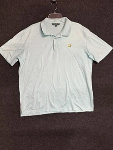 Masters Collection Pima Cotton Logo Polo Shirt Mens Size XXL Mint Green EUC - Picture 1 of 10