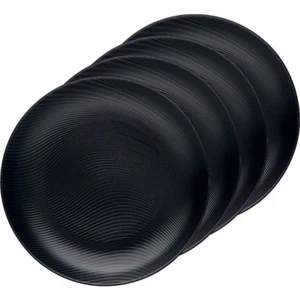 Noritake BoB Dune Coupe Dinner Plate 27.5cm Set of 4 Black on Black - Bild 1 von 1