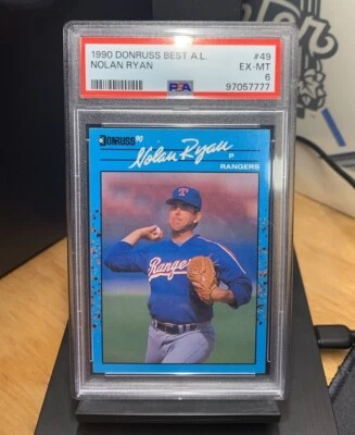 1990 Donruss Best AL Nolan Ryan #49 PSA Texas Rangers - Image 1 of 2