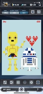Topps Star Wars Digital Card Trader Valentine's Day 2016 C-3PO & R2-D2 Insert - Picture 1 of 1