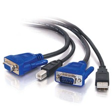 Standard VGA SVGA  Adapter Cable 1.5M USB 2.0 PC Monitor 15-Pin For KVM Switch