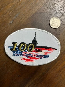 Parche Sombrero o Chaqueta 100 AÑOS DE LAS PROFUNDIDADES SEAPOWER NAVY, Insignia Militar - Imagen 1 de 2