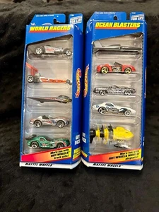 Hot Wheels 5-Car Gift Pack Bundle (1998 #s 21082 and 21084) - Picture 1 of 3