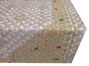 Om Vintage Indian Sari 100% Silk Hand Beaded Embroidered Peach Saree ZA11598 - Picture 1 of 12