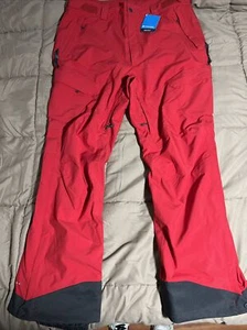 New Men’s Columbia Snow Pants 1X Red $160 - Picture 1 of 7