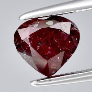 1.11ct 6.2x5.5mm Heart Unheated Red Ruby Gemstone Madagascar