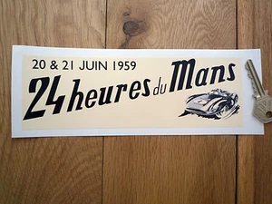 LeMans 24 Heures du Mans 1959 Classic Racing Car STICKER 8" retro vintage hour - Picture 1 of 1