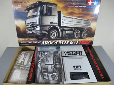New Tamiya 1/14 R/C Mercedes Benz Arocs 3348 6X4 Semi Tipper Tractor Truck 56357 - Image 1 of 4